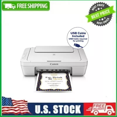 PIXMA MG2522 Wired All-in-One Color Inkjet Printer [USB Cable Included] White~~ • $26.99