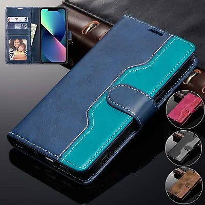 Leather Flip Case For Samsung Galaxy A13 A53 S20 FE S23 Wallet Stand Phone Cover • £3.79