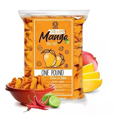 Dried Mango Slices Chili Mango Dehydrated Mango Fruit Healthy Snack 1  Pound • £19.45