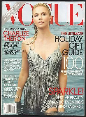December 2011 Vogue Magazine Charlize Theron Holiday Gift Guide • $4
