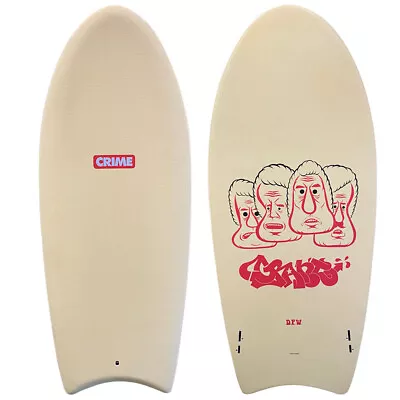 4'6  Crime ''Happy Killer X DFW'' New Shortboard Surfboard - Egg Nog • $494.99