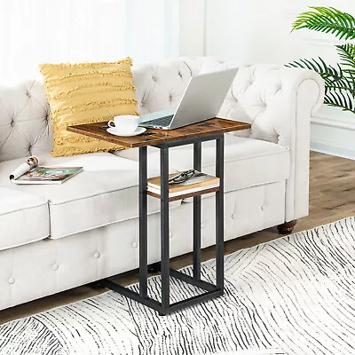 £32.99 • Buy HOOBRO C Shaped Side Table Foldable Sofa Coffee Table Bedside Snack Table 