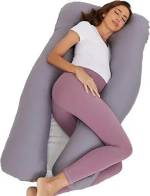 $27.99 • Buy 57 Full Body U Shaped Pregnancy Pillow Maternity Super Soft Cushion With Cover