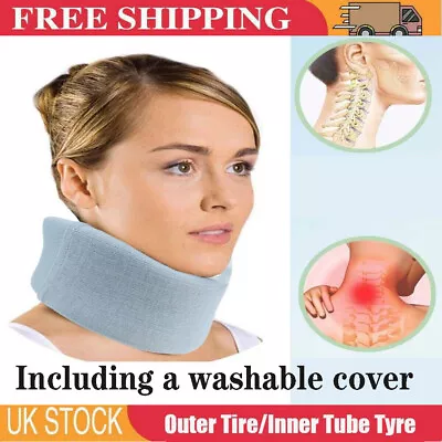 Soft Foam Neck Collar Support Brace Whiplash Cervical Neck Pain Relief Traction • £4.99