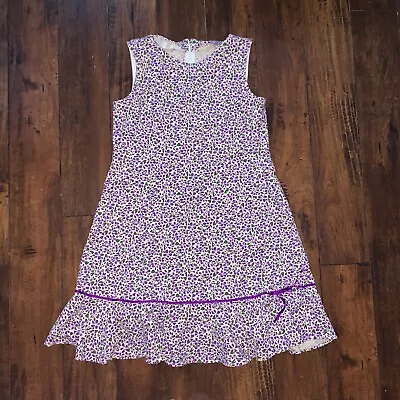 70s Women's Vintage House Dress Kaftan MuMu Shift Purple Floral 80s Hipster Cute • $15