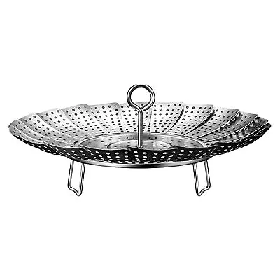 Vegetable Steamer Basket Folding Stainless Steel Veggie Steamer Basket • $20.19
