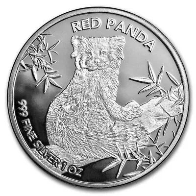 2024 Republic Of Chad 1 Oz Silver Red Panda BU • $39.99