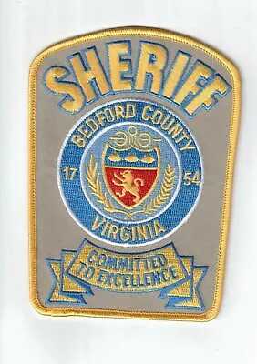 $4.95 • Buy VA Bedford County Virginia New Shoulder Sheriff Police Patch