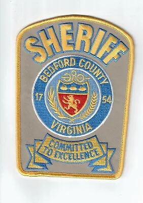 VA Bedford County Virginia New Shoulder Sheriff Police Patch • $4.95