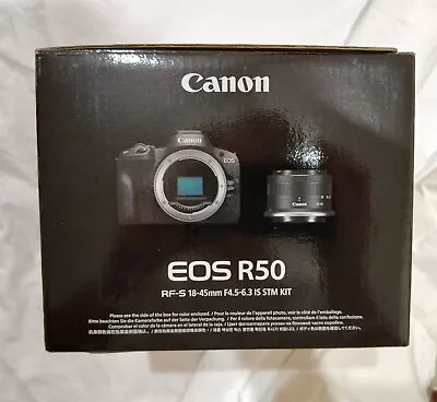 Canon EOS R50 Mirrorless Camera With RF-S 18-45mm Kit • $950