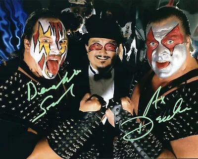 WWE AX & Smash Dual Signed WWF Demolition Tag Team Mr Fuji Wrestling 11X14 Photo • $34.99