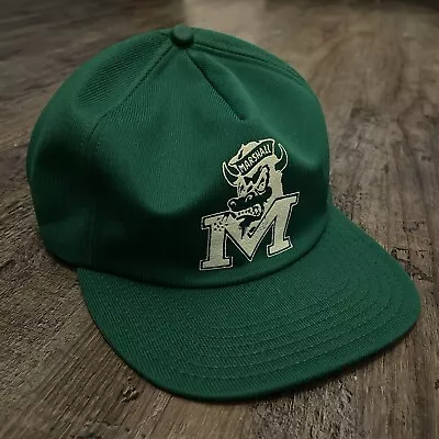 Marshall University Thundering Herd Vintage Snap Back Hat Green • $14
