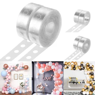 $7.85 • Buy Balloon Arch Kit Garland Decorating Tape Strips 2 Rolls Glue Point Dots Stickers