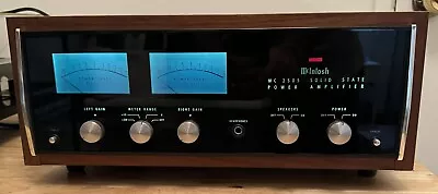 McIntosh MC2505 Power Amplifier & Wood Cabinet. W/ Manual Completely Restored. • $2149