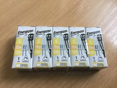 5 X G4 Halogen Capsule Light Bulb Replace LED Lamp 12v - 14w 20w Energizer UK • £3.14