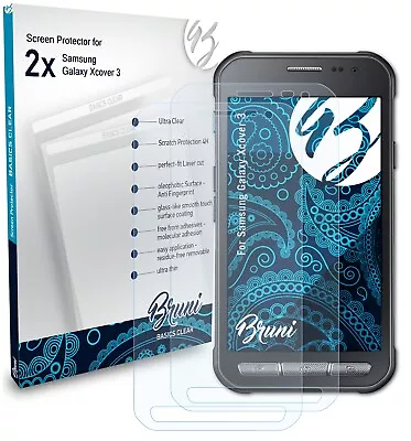 Bruni 2x Protective Film For Samsung Galaxy Xcover 3 Screen Protector • £9.69