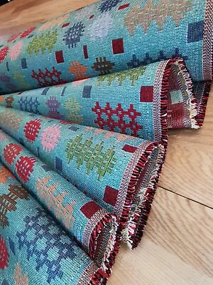 New World Tapestry 'Welsh Blanket' Fabric - V Pattern Repeat 36cm • £0.99