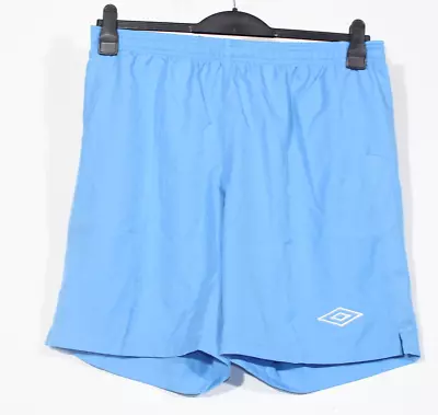 Umbro Shorts XL Blue Retro Drawstring Summer Holiday Sports Mens • £14.99