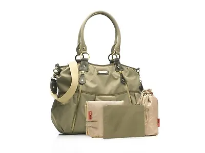 Storksak Olivia Nylon Diaper Bag Detachable Shoulder Strap Moss NEW W/ Tags • $29.99