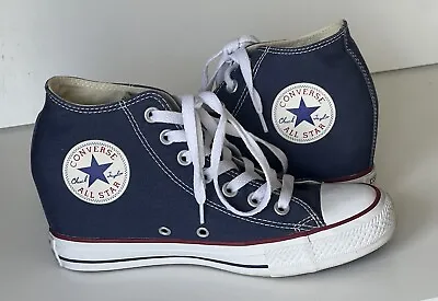 Converse All Star Heel Wedge Shoes Ladies Size 8 • $49.99