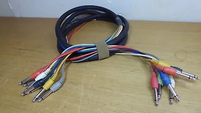 9'  1/4  TS Male To 1/4  TS Male Audio Snake (8-Channel) • $24.95