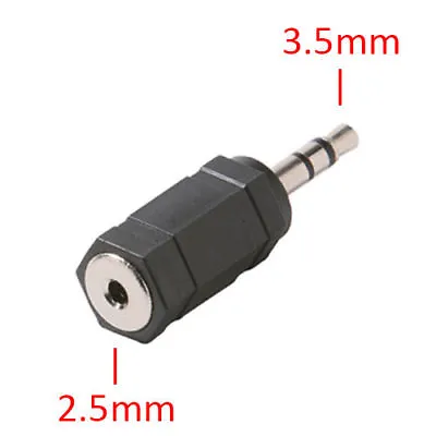 £3.50 • Buy 3.5mm Male Plug To 2.5mm Female Jack Stereo Headphone Audio Adapter Converter 