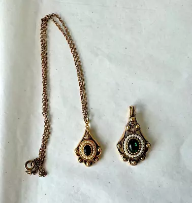 Lot Of 2 AVON 1976 Versailles Pendants 1 With Chain.  (AP3B) • $17.55