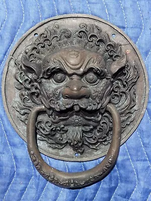 $295 • Buy Antique Demon Door Knocker Imp Gargoyle Devil