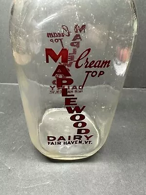 Old Cream Top Milk Bottle  Fair Haven Vermont • $14.99