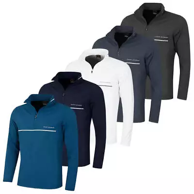 Oscar Jacobson Mens Darwin Lightweight 4 Way Stretch 1/4 Zip Sweater 50% OFF RRP • £39.99