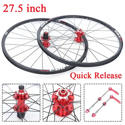 QR 27.5  MTB Bike Disc Front Rear Wheel Set 8/9/10/11 Speed Hub New • $107.35