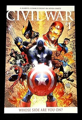 Captain America Civil War #1 Nm 1:25 Michael Turner Variant Cover - Marvel 2006 • $55