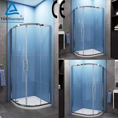 1850/1900H Quadrant Shower Enclosure Sliding Shower Door NANO Or Tempered Glass • £119.29