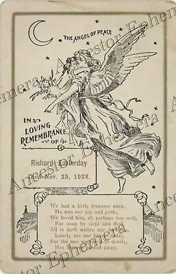 EASTERDAY Richard 1928 Funeral Cabinet Card Richland OH Russell Pauline KAHL • $9.99
