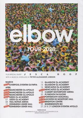 Elbow - UK Tour Dates 2020 - Full Size Magazine Advert • £5.99