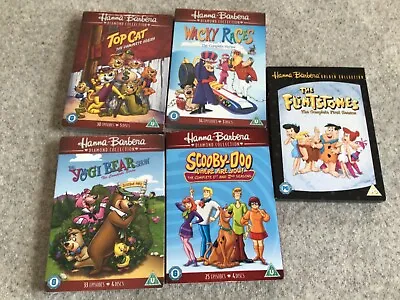 Hana Barbera Dvd Wacky Races Top Cat Yogi Bear Scooby Doo And Flint Stones • £55