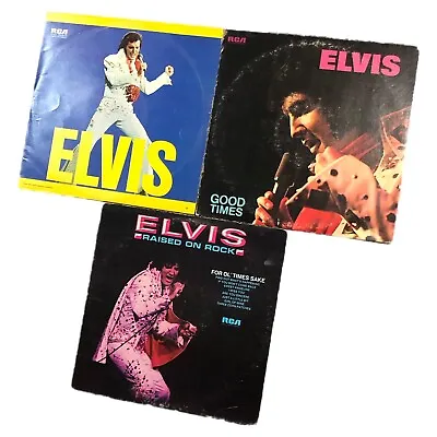 Elvis Presley Lot Of 3 Various Vinyl LP Records Fair Condition Untested • $19.99