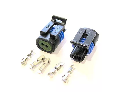  Metri-Pack 150.2 Series Connector Set 2 Way Female With Terminals  2 Pack • $3.95