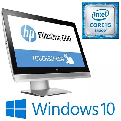 HP EliteOne 800 G2 AIO Intel I5 6500 8G 128G/256G SSD WiFi 23  Touch FHD Win 10P • $239