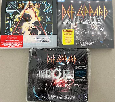 Def Leppard - Mirror Ball Hysteria Deluxe Edition Live From Detroit. • $85