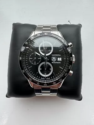 TAG Heuer Carrera Stainless Steel Chronograph Automatic Men’s Watch CV2010-0 • £1000