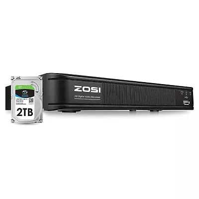 ZOSI 1080P Lite H.265+ 8 Channel Video Surveillance DVR For Security Camera HDD • $57.59