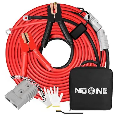 Noone Booster Jumper Cables Heavy Duty 2/0 Gauge 30 FT 1500 AMP With Quick Co... • $117.78