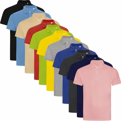 £6.99 • Buy Ladies Unisex River Road T Shirts Pique Polo Shirt Plain T-Shirts Tops 12 Colour