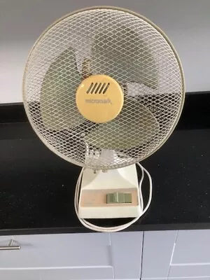 Micromark 12-Inch Desk Fan - Oscillating & Tilt - 3 Speed Settings • £4.99