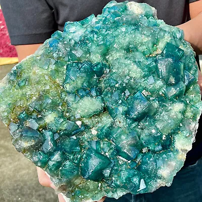 40LB NATURAL Green FLUORITE Quartz Crystal Cluster Mineral Specimen • $22.50