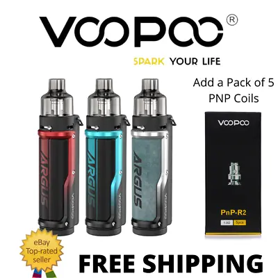 £46.99 • Buy VOOPOO Argus Pro 80W Mod Pod Kit 3000mAh Ultimate Flavor PnP Tank Coils Drag X S