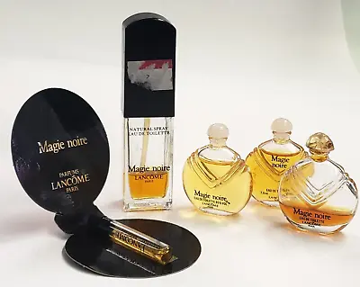 VINTAGE MAGIE NOIRE By LANCOME EAU De TIOILETTE LOT Of 5 MINI PERFUME • $80