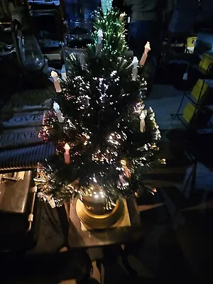 Vintage Fiber Optic Lighted Christmas Tree • $65