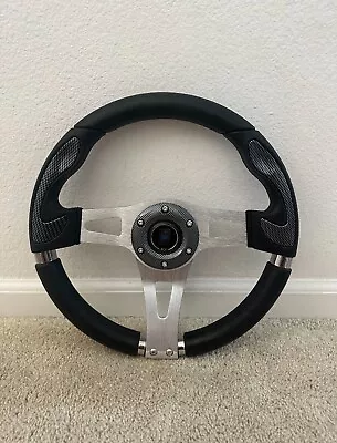 330mm Dish Steering Wheel - Fit 6 Hole Hub Like Vertex Nardi NRG Grip • $149.99